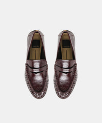 BAXEN LOAFERS OXBLOOD LEATHER