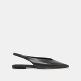 KENDLE FLATS BLACK LEATHER