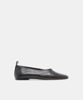 KORY BALLET FLATS BLACK LEATHER