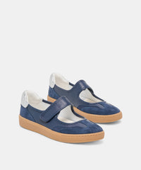 NANET SNEAKERS DK NAVY LEATHER