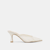 CLEO HIGH HEELS TRUE WHITE LACE