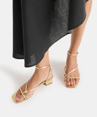 KARLOS SANDALS GOLD METALLIC STELLA