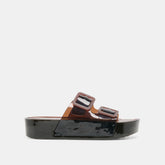 JULIO X SANDALS CHOCOLATE VINYL