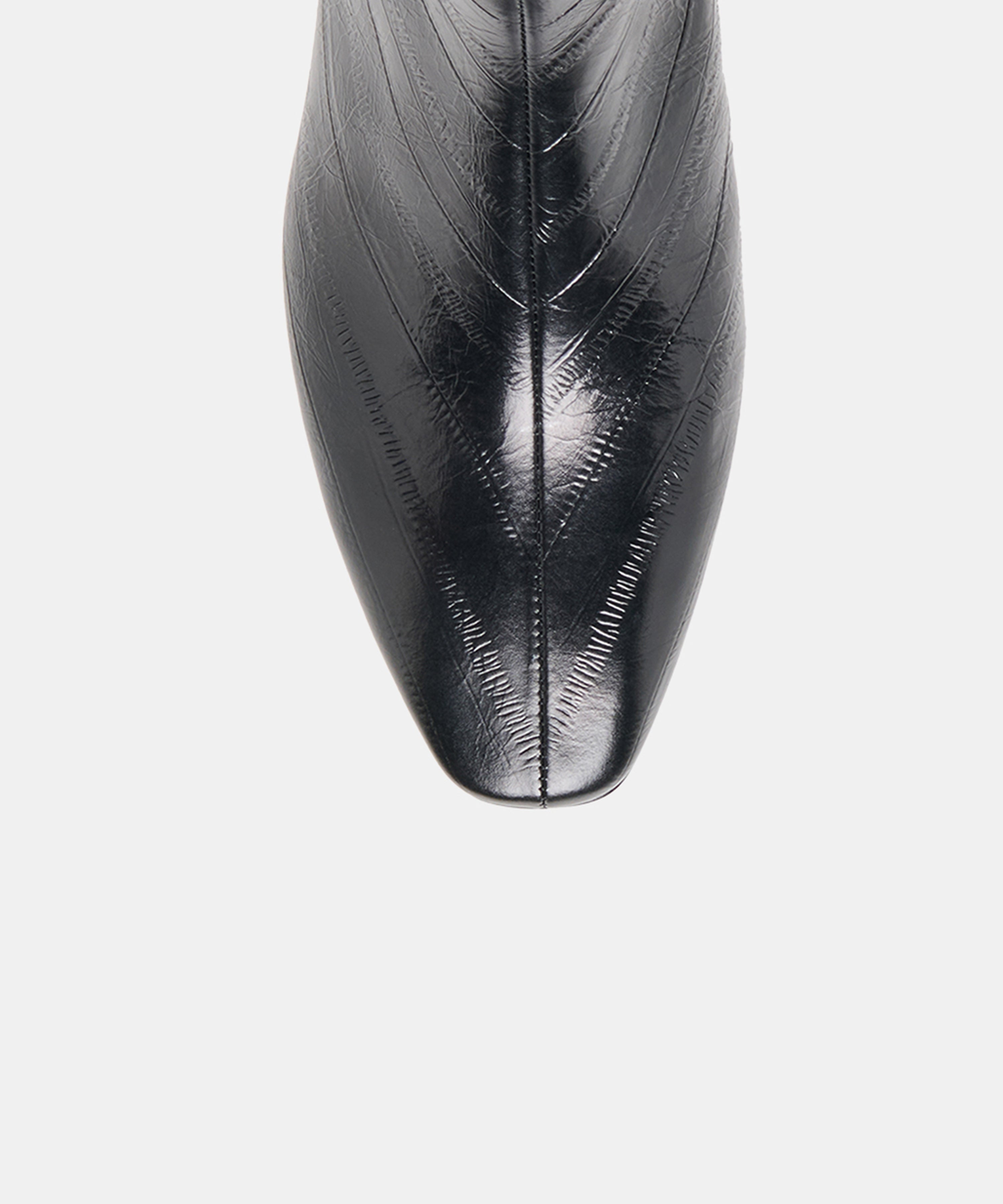 TARINE BOOTIES NOIR EMBOSSED LEATHER