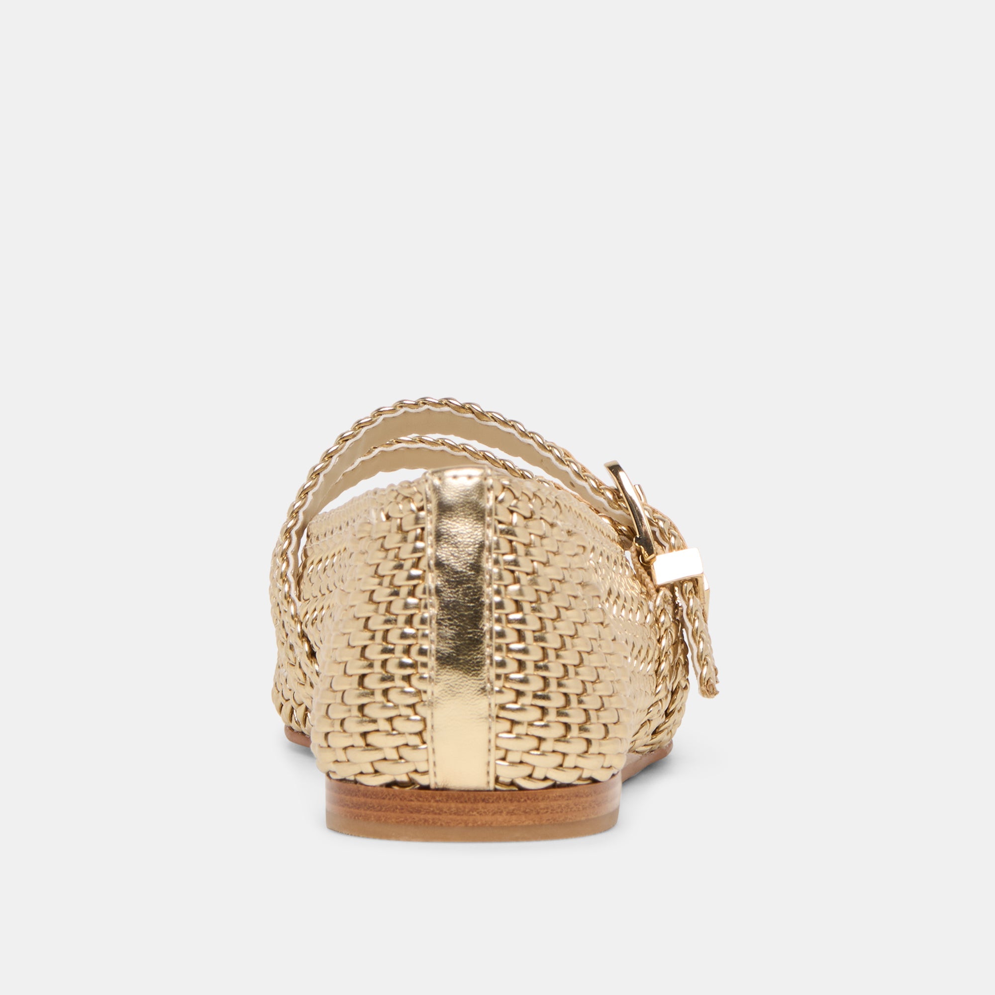 BAYLEE WOVEN BALLET FLATS GOLD WOVEN STELLA