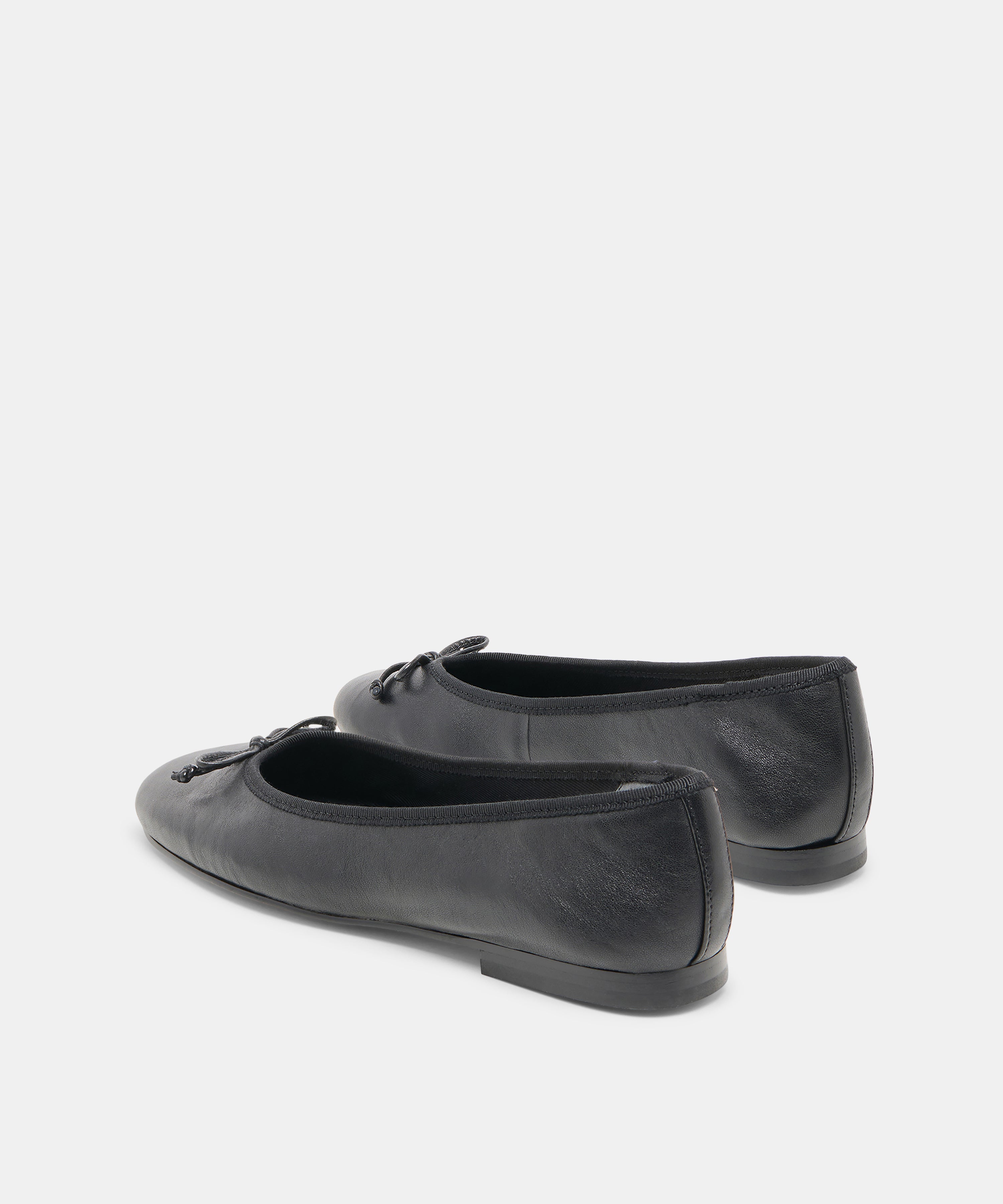 RITLA BALLET FLATS BLACK LEATHER