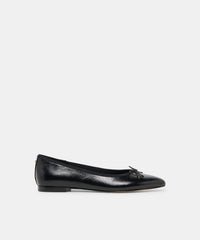 CELIO BALLET FLATS BLACK LEATHER