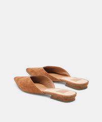 ELM FLATS BROWN SUEDE