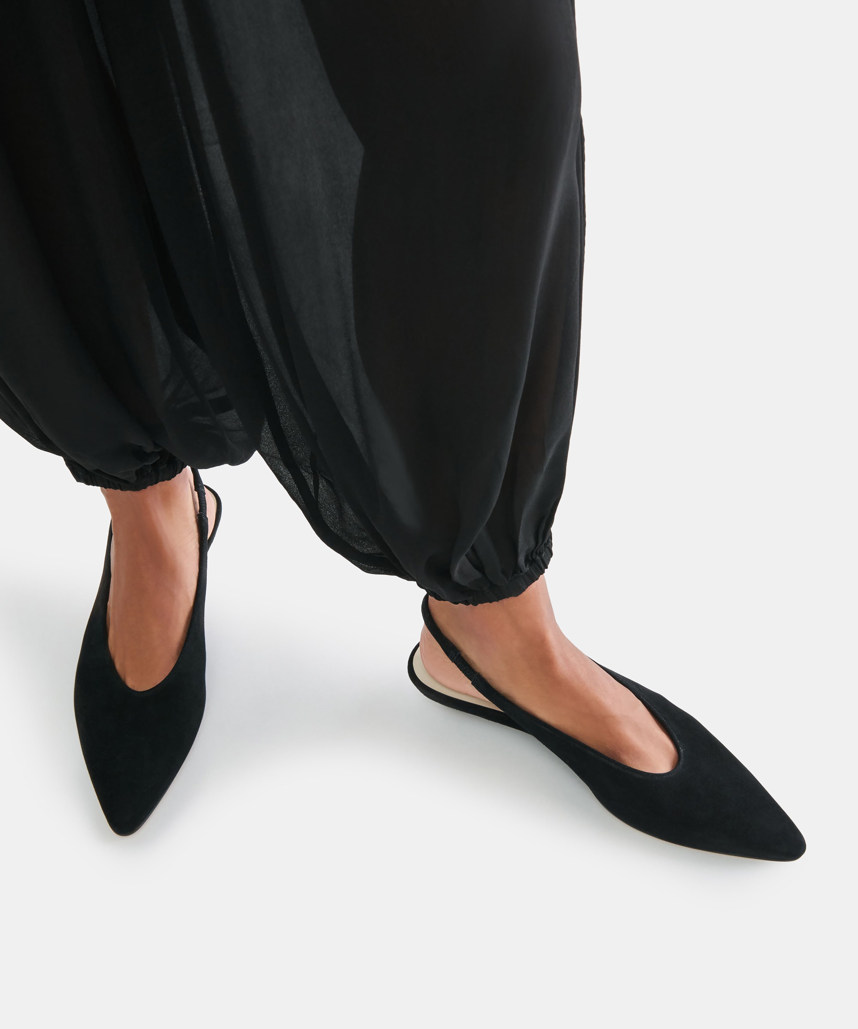 LEEROY FLATS ONYX SUEDE