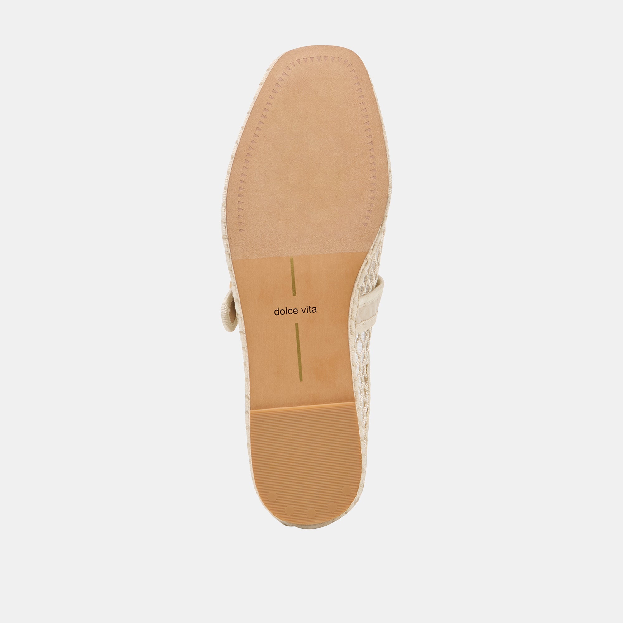 MILIE FLATS ECRU WOVEN MESH