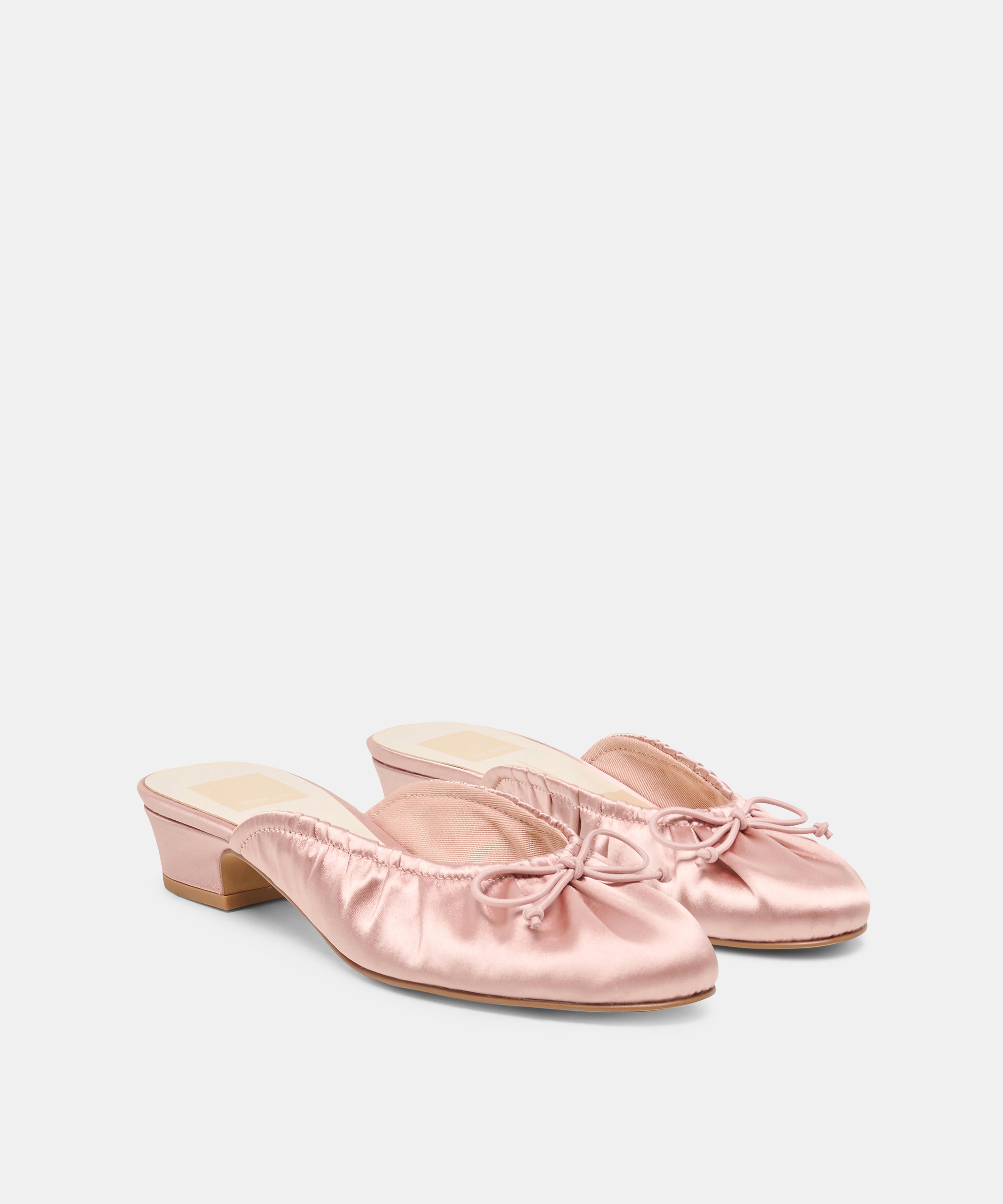 ARDENA SATIN HEELS LT BLUSH SATIN