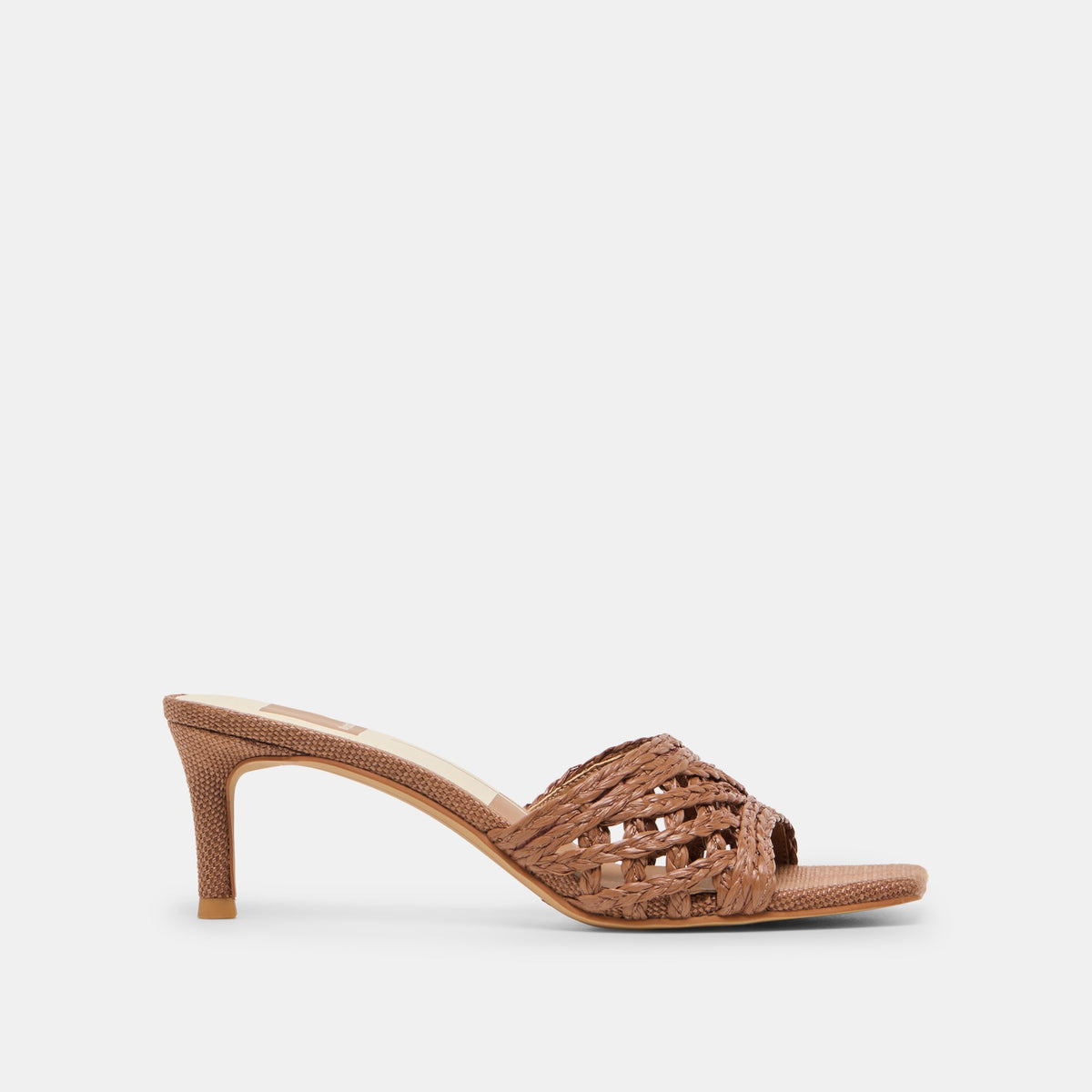 BOWEN HEELS COGNAC RAFFIA