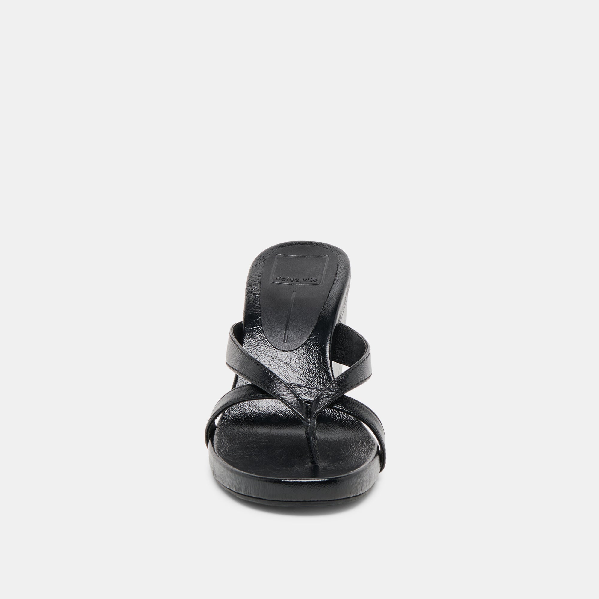 HELAN WEDGES BLACK LEATHER