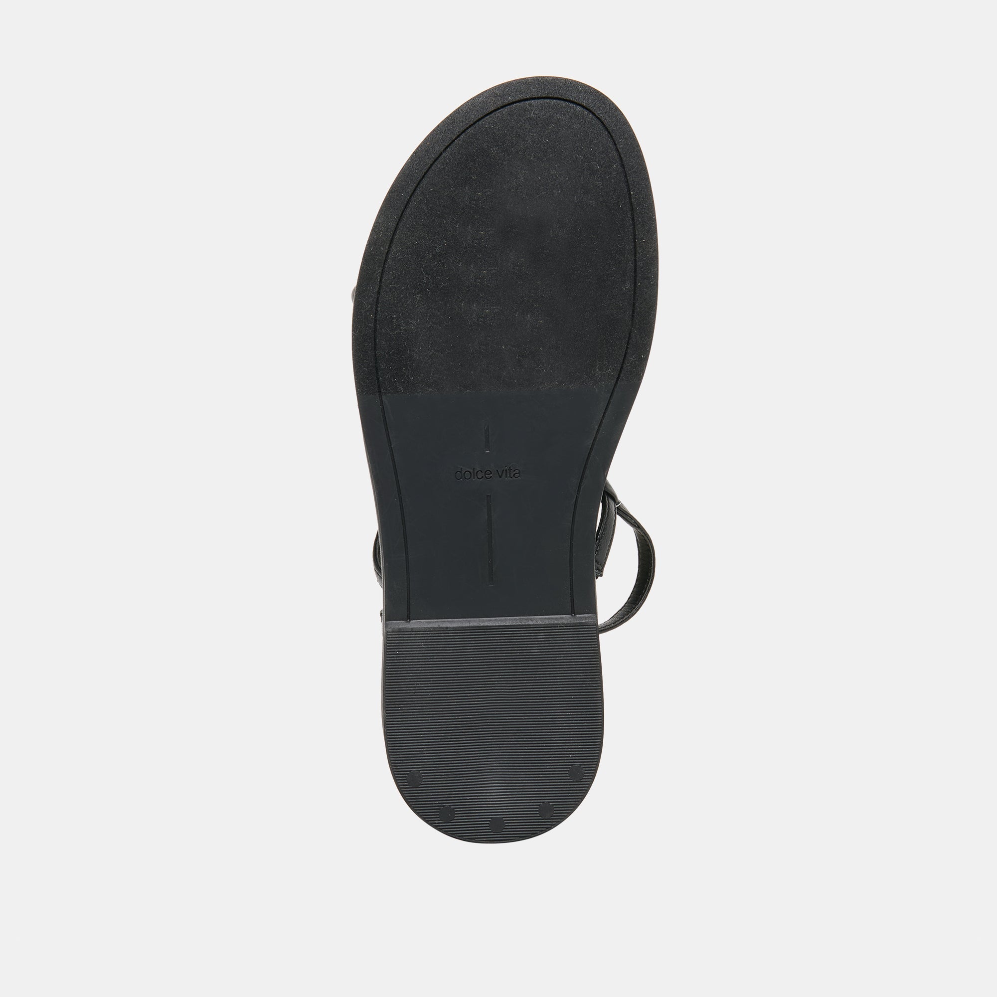 DOM SANDALS BLACK LEATHER