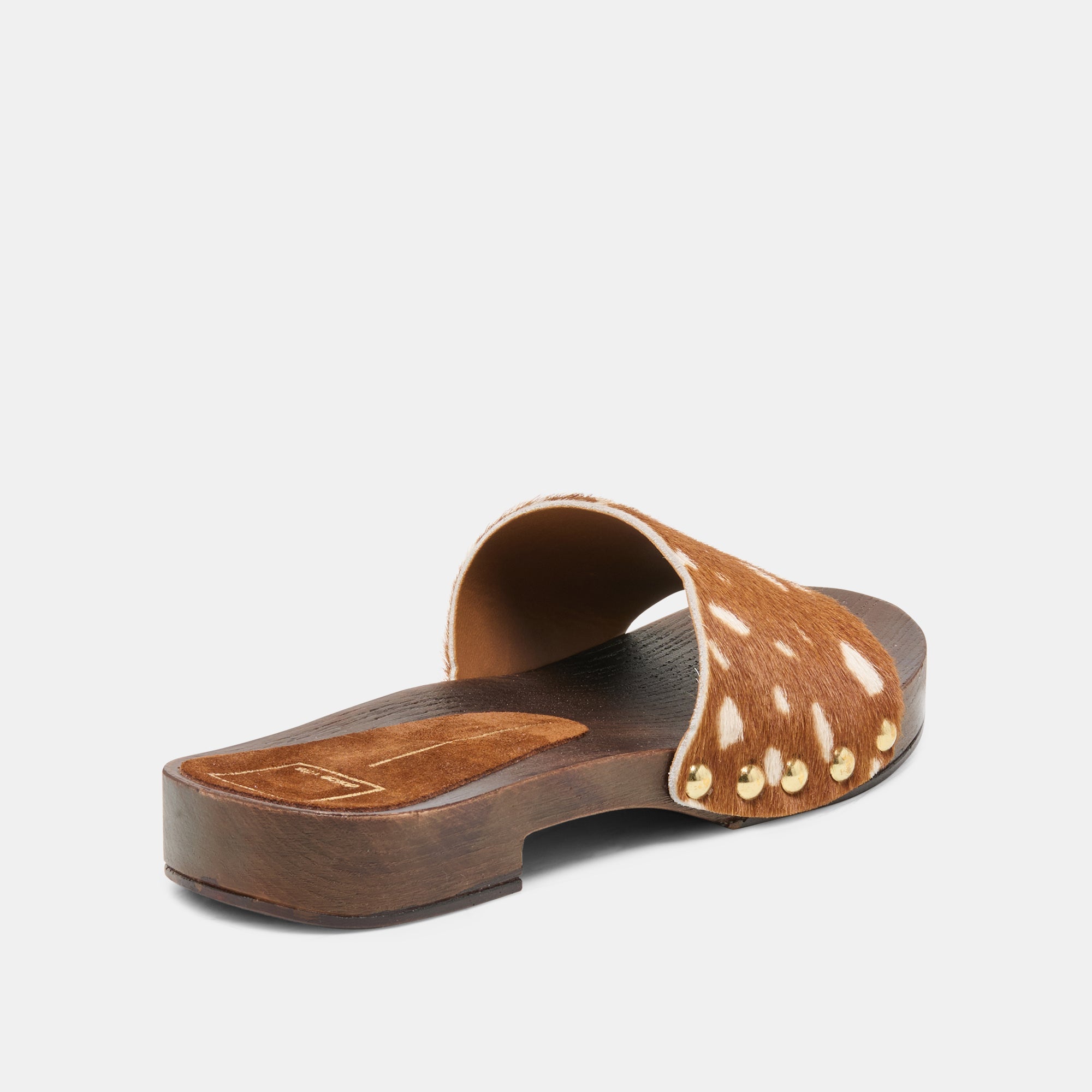 SYMONE SANDALS CHESTNUT CALF HAIR