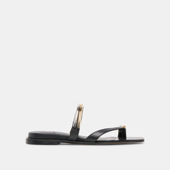 TARINA SANDALS BLACK LEATHER