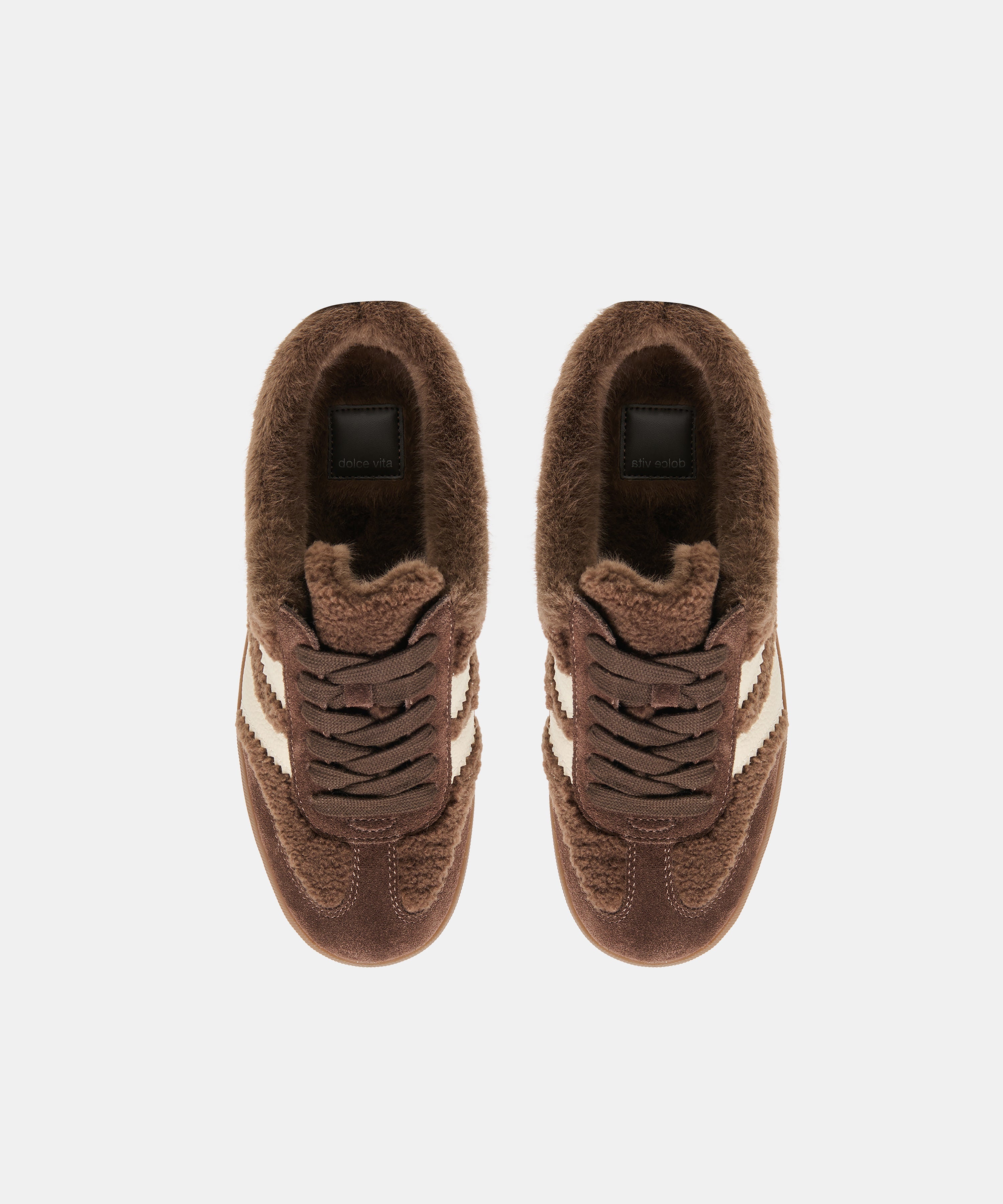 MERIT SLIDE PLUSH SNEAKERS DK BROWN PLUSH