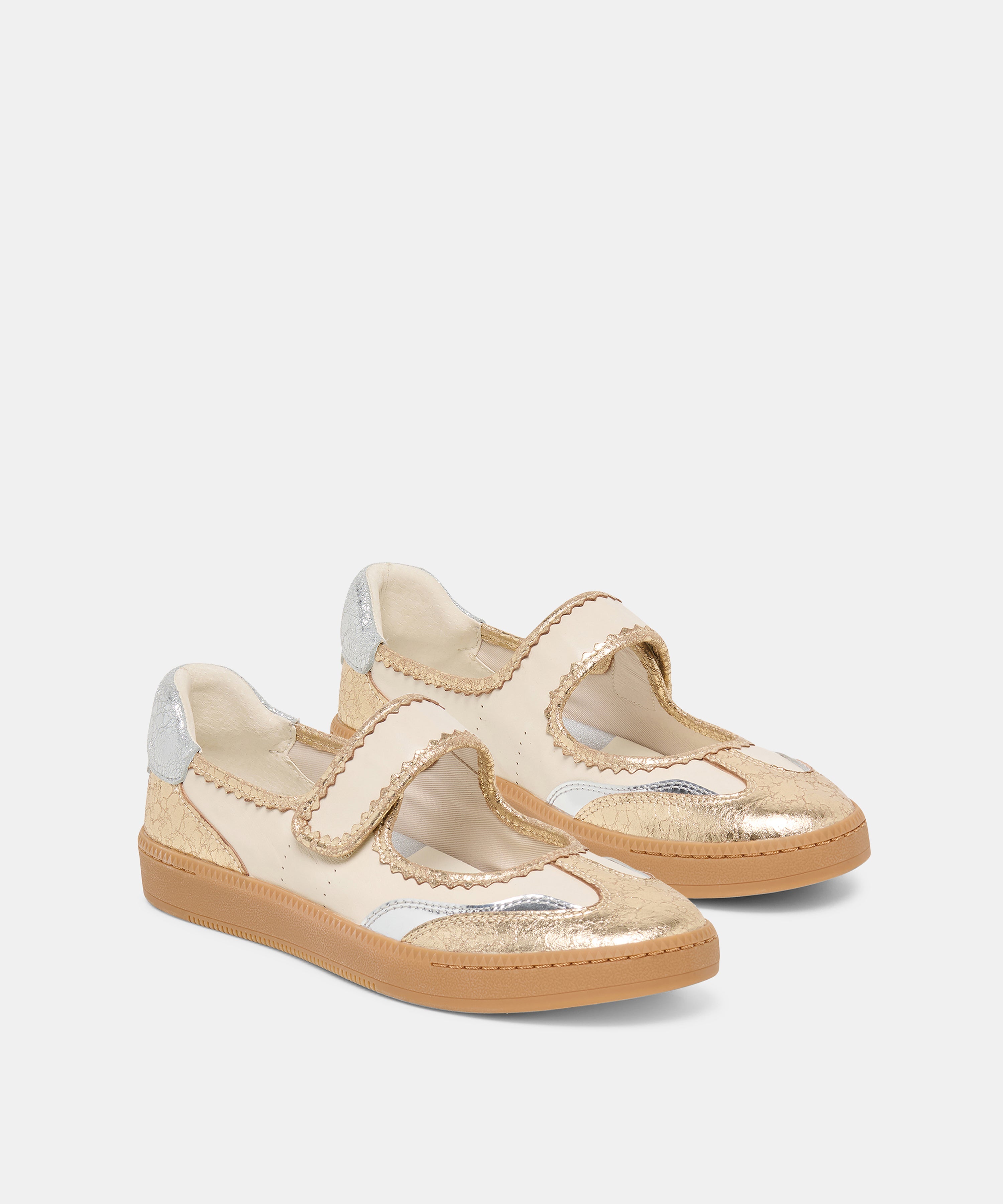 NANET SNEAKERS METALLIC MULTI LEATHER